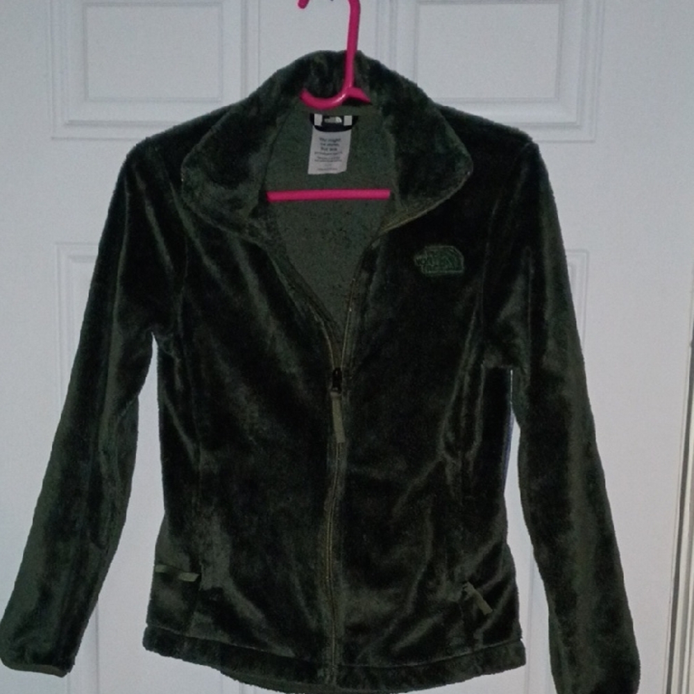 The North Face Women's Dark Green Teddy Jacket